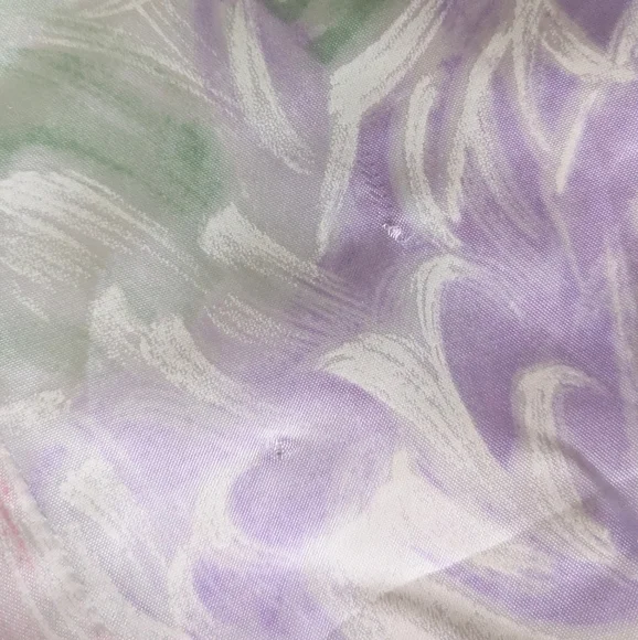 Handmade OOAK Vintage Floral Pastel Impressionist Maxi Dress - Picture 15 of 15